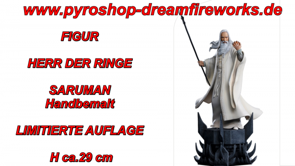FIGUR HERR DER RINGE SARUMAN Handbemalt